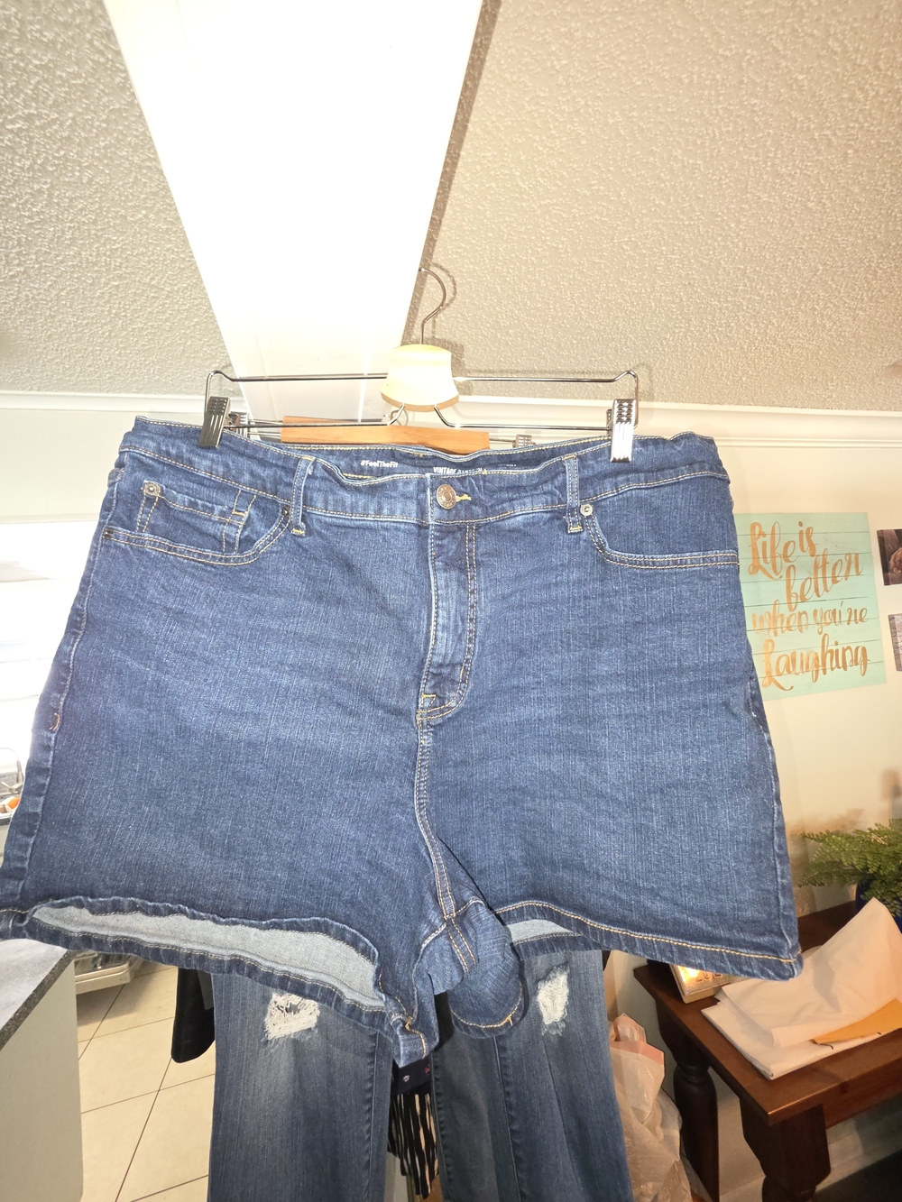 Torrid Dark Blue Denim Shorts